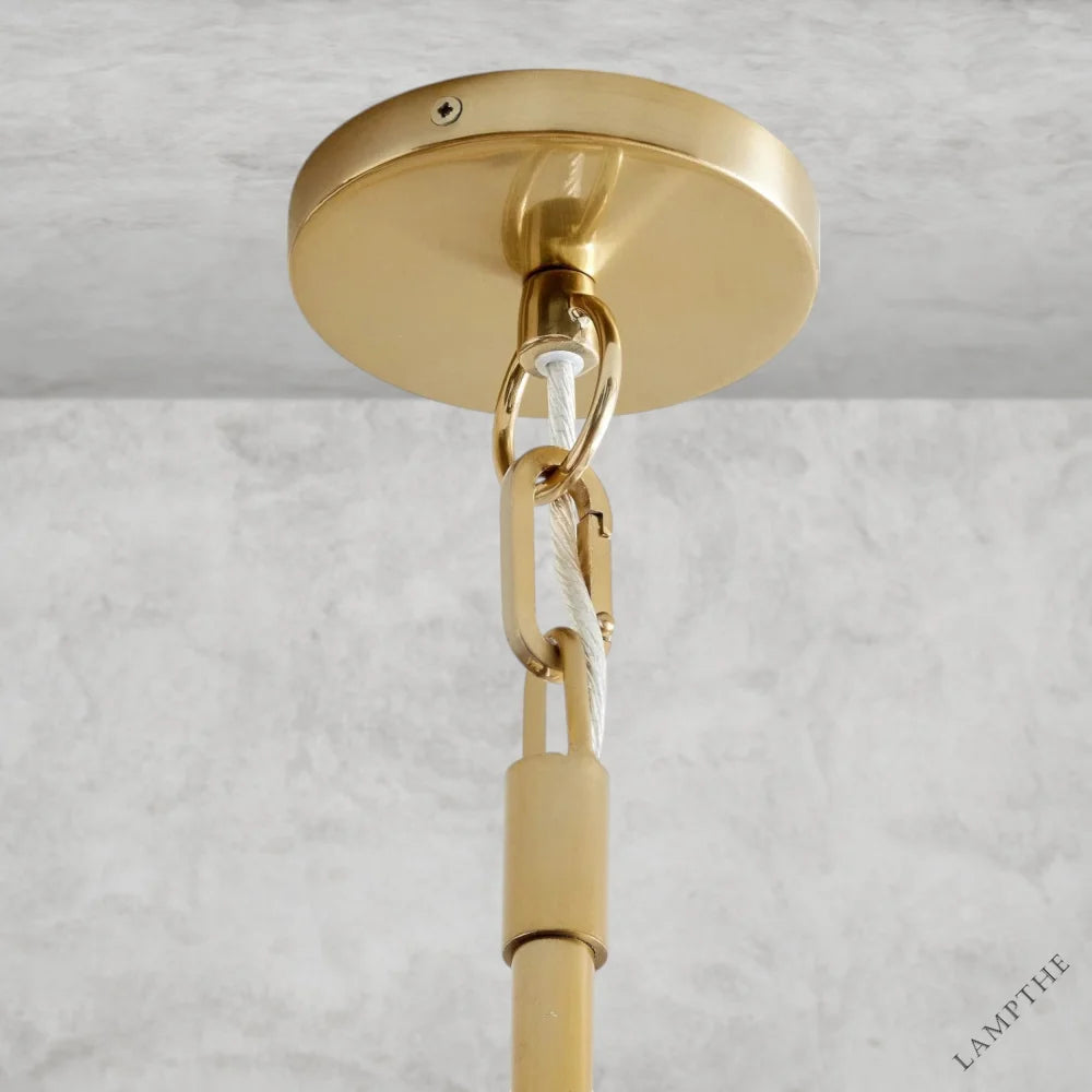 Widham One-Tire Round Alabaster Chandelier