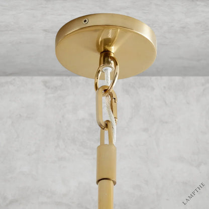 Widham One-Tire Round Alabaster Chandelier
