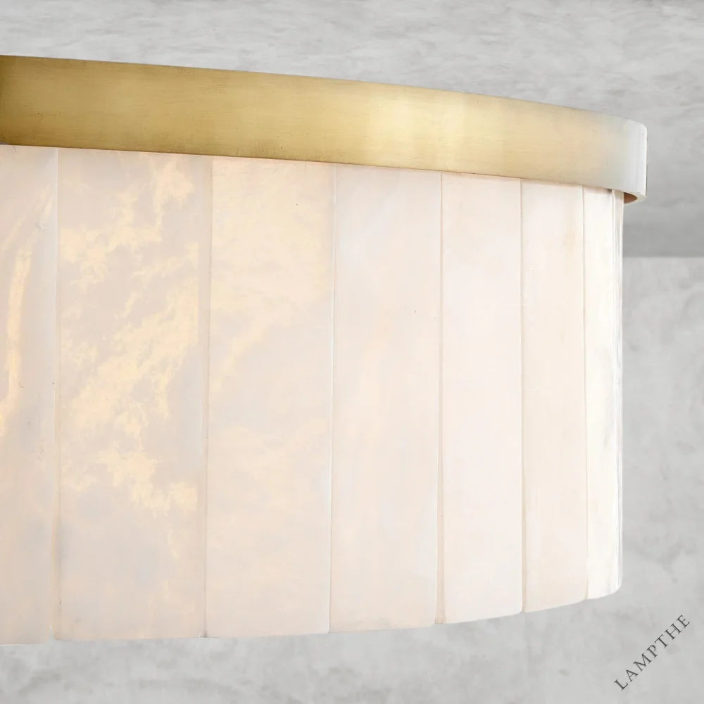 Widham One-Tire Round Alabaster Chandelier