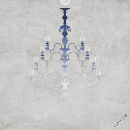 Blue Zylorium Belle De Nuit Chandelier